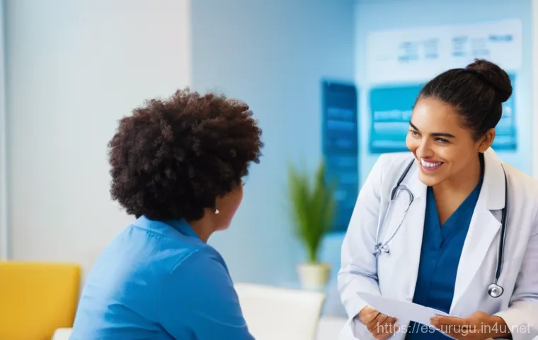 우루과이 건강 보험 제도 - **Prompt:** A diverse group of people, including men and women of various ages and ethnicities, some...