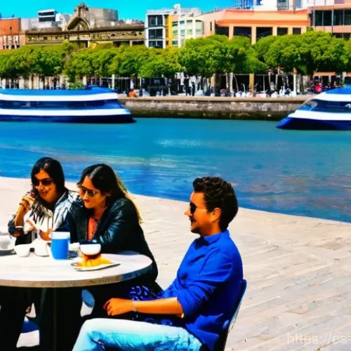 Home 17 우루과이에서 살기 좋은 아파트 - **Vibrant Montevideo Urban Life:** A lively scene capturing the modern and sophisticated atmosphere ...